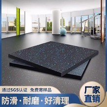健身房橡膠地墊減震墊跑步機隔音墊家用啞杠鈴緩沖地板拼接地墊子