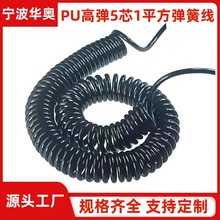 螺旋彈簧線多芯電纜2芯3芯4芯5芯6芯8芯0.1平方到6平方伸縮彈簧線