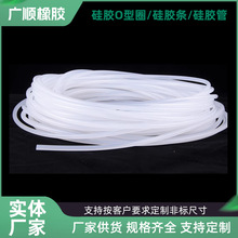 廠家現貨食品級硅膠條耐高溫硅膠密封條實心編織內芯條直徑2-25mm