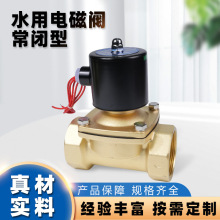 DC24V戶外防水脈沖閥不銹鋼電磁水閥管道常閉內螺紋黃銅開閉管路