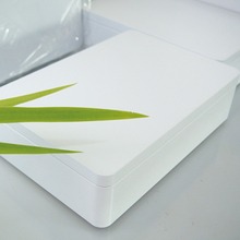 白色鐵盒收納大號 化妝品包裝盒 人參盒 茶葉盒 烘焙包裝盒 禮盒