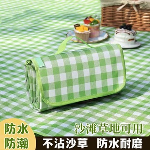 野餐墊防潮墊加厚戶外露營野餐裝備防水便攜春游郊游可折疊野餐布