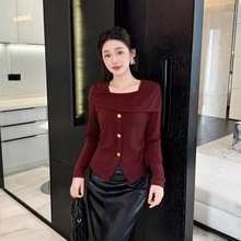 2501 春款新品女裝個性時尚一字肩套頭顯瘦上衣