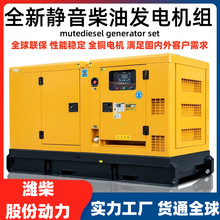 濰柴25kva靜音柴油發電機組三相380v雙電源ATS20kw靜音發電機廣州