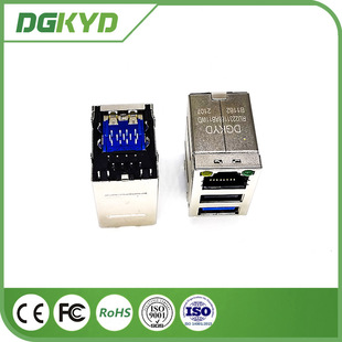 RJ45 1X1 pUSB 2.0/3.0 LED  IEEE 802.3Ҏ