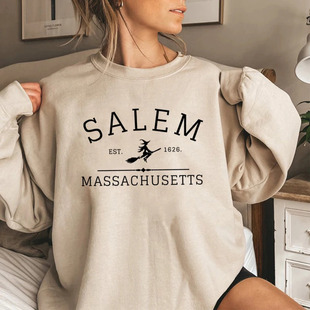 Salem Massachusetts Crewneck Halloween Sweatshirt Hoodies