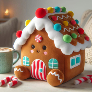 羳Ʒ Gingerbread House plush }Qëqż