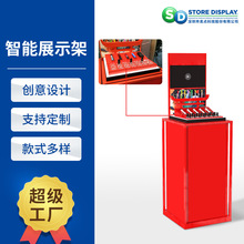 智能霧化煙具展示台 L型智能坐台播放視頻觸碰感應亞克力展示櫃