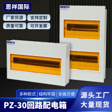 恩祥國標回路箱家用室內樓房工程照明配電開關盒PZ30強電回路箱