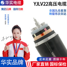 廠家直銷國標YJLV22鋁芯高壓電纜三相電線電纜鋁電纜電力電纜yjlv