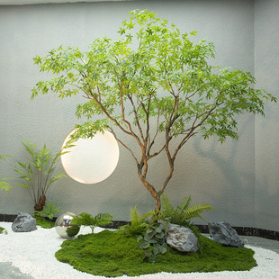 仿真青楓樹楓葉樹大型設計裝飾假樹櫥窗綠植造景室內生植物落地