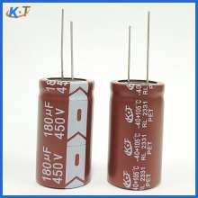 高壓電解電容450v180uf牛角電容180uf450電解電容器凱特廠家現貨