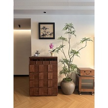 海虹景品十大功勞仿真綠植中古風室內客廳樓梯大型落地仿生假盆栽