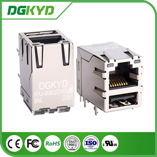 KRJ-008QGYGUSBNL RJ45USB2.0 ǧמV 90Ȏ