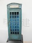 电话亭储蓄罐,元旦新年礼品,促销礼品,手工金属工艺品