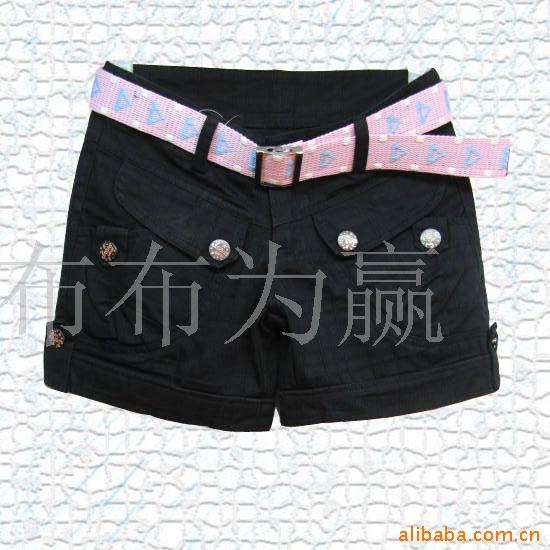 供应韩版造型口袋热销百搭宽版单宁<em>短裤56</em> - 中