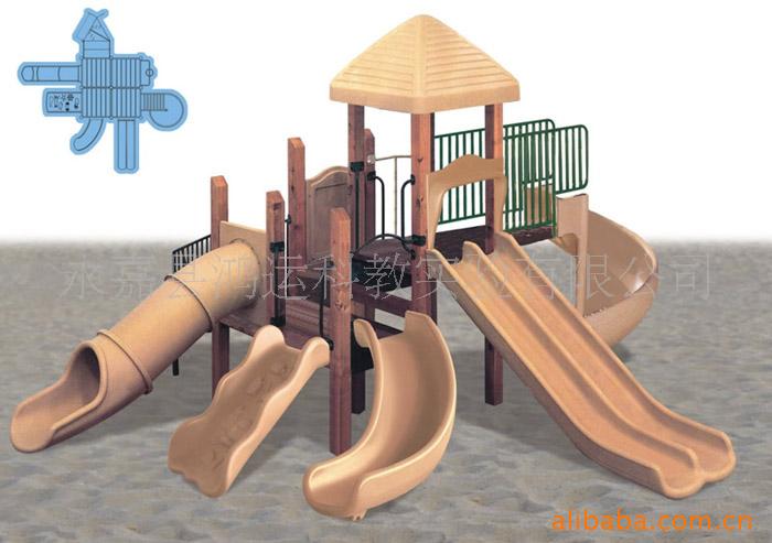 供应进口木户外儿童乐园室外大型滑梯组合滑梯