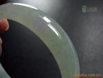 老坑冰地晴水带紫色翡翠手镯 59.2 mm A货翡翠