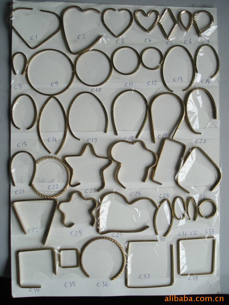 【五金冲压件 铁质配件;五角星铁丝配件;铁丝金