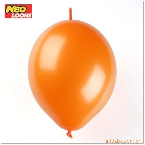 【气球 彩球装饰 12寸韩国尾巴连接气球珠光浅