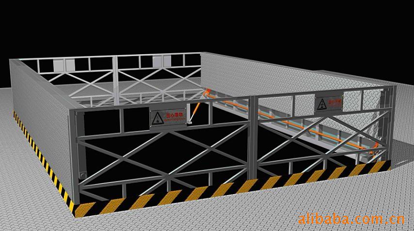 具體來說是用來封蓋設備吊裝檢修洞口的金屬門蓋型鋼結構安全防護裝置