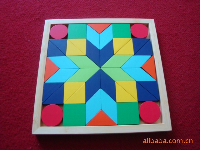 供应竹制 木制玩具 婴幼儿多巧板