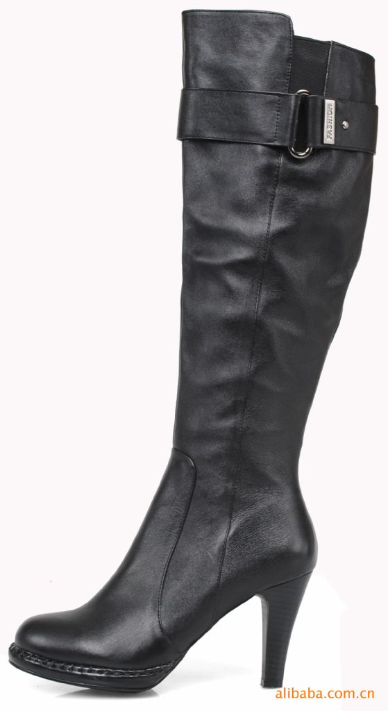 卡纷迪新款10d46b-23牛皮时尚高跟防水台长靴