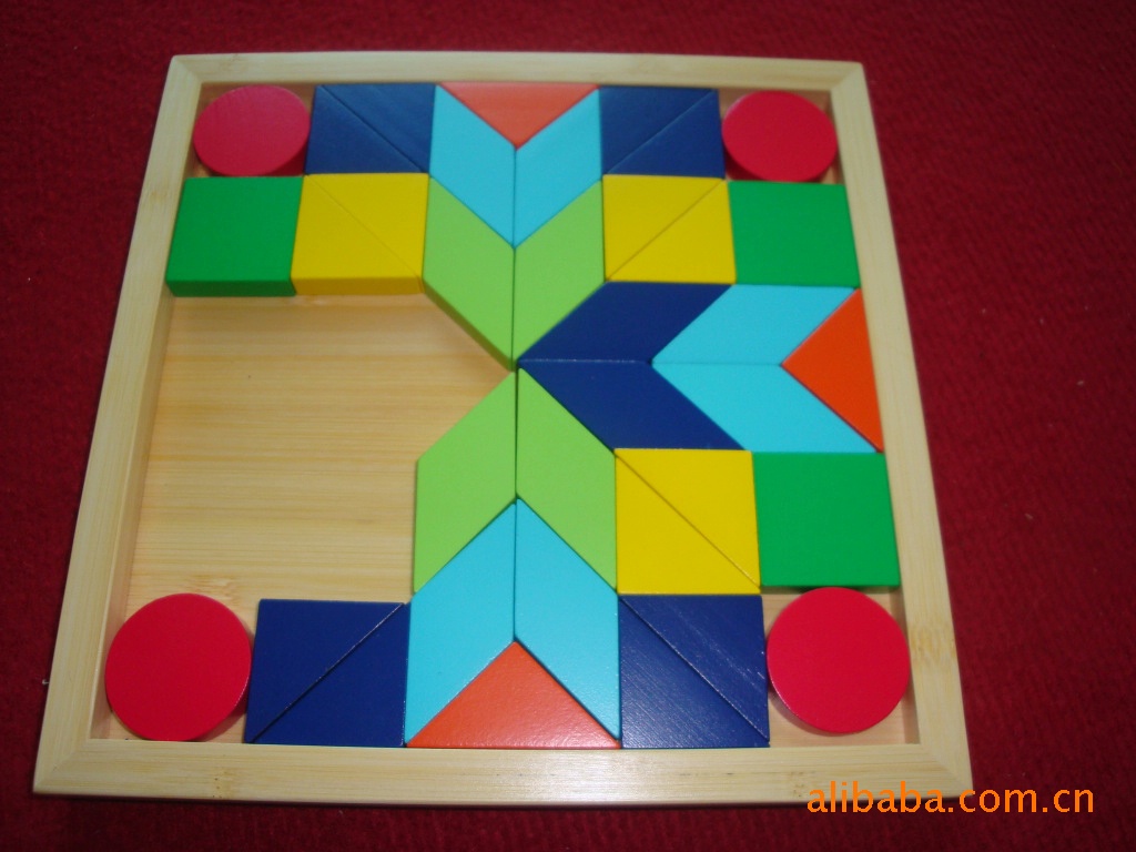 供应竹制 木制玩具 婴幼儿多巧板