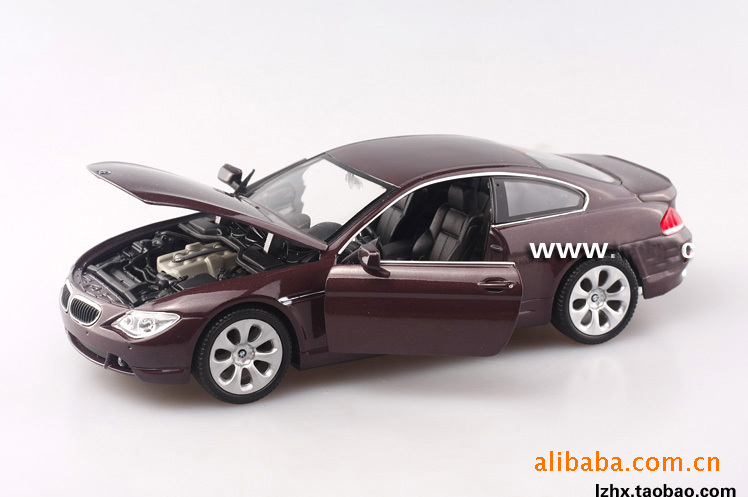 正品威利 静态模型合金车 宝马跑车645i 1:24