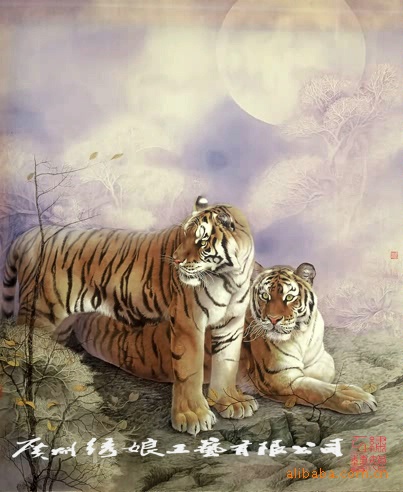 老虎12十字绣/苏绣/粤绣 298.00,240.00元/个 - 阿里巴巴资讯画报