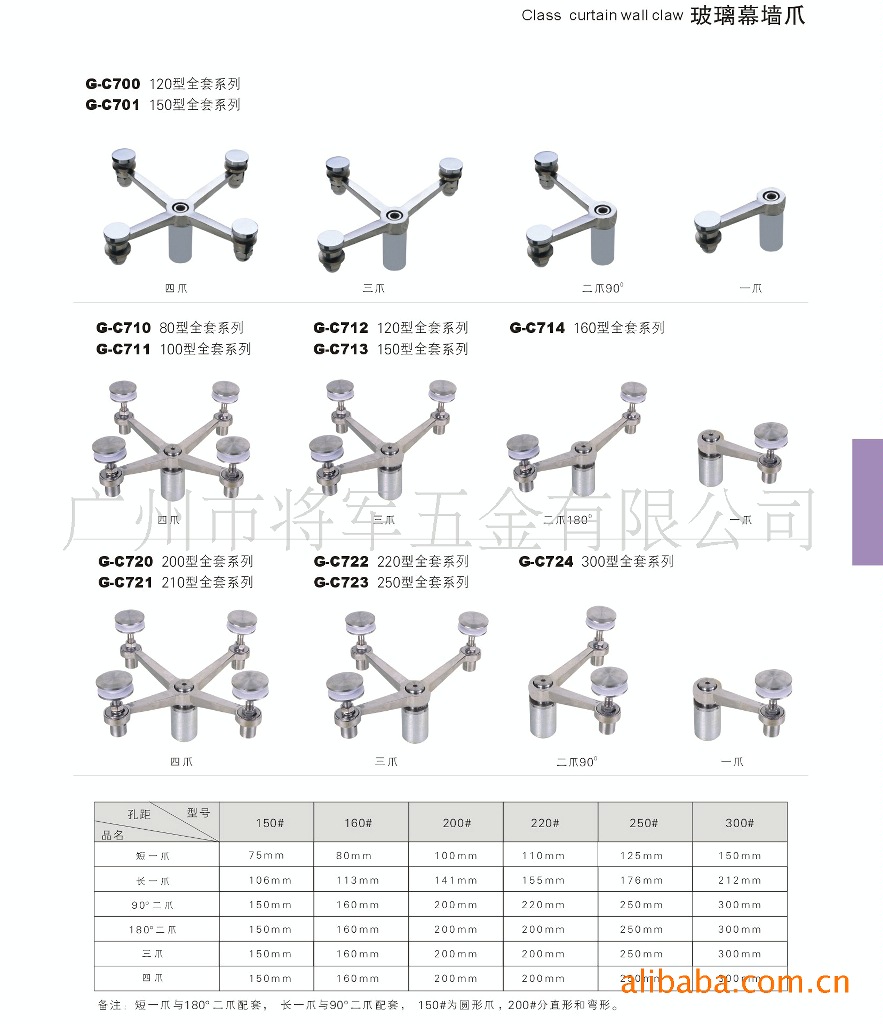 现货供应 250型 驳接爪 点式幕墙驳接爪