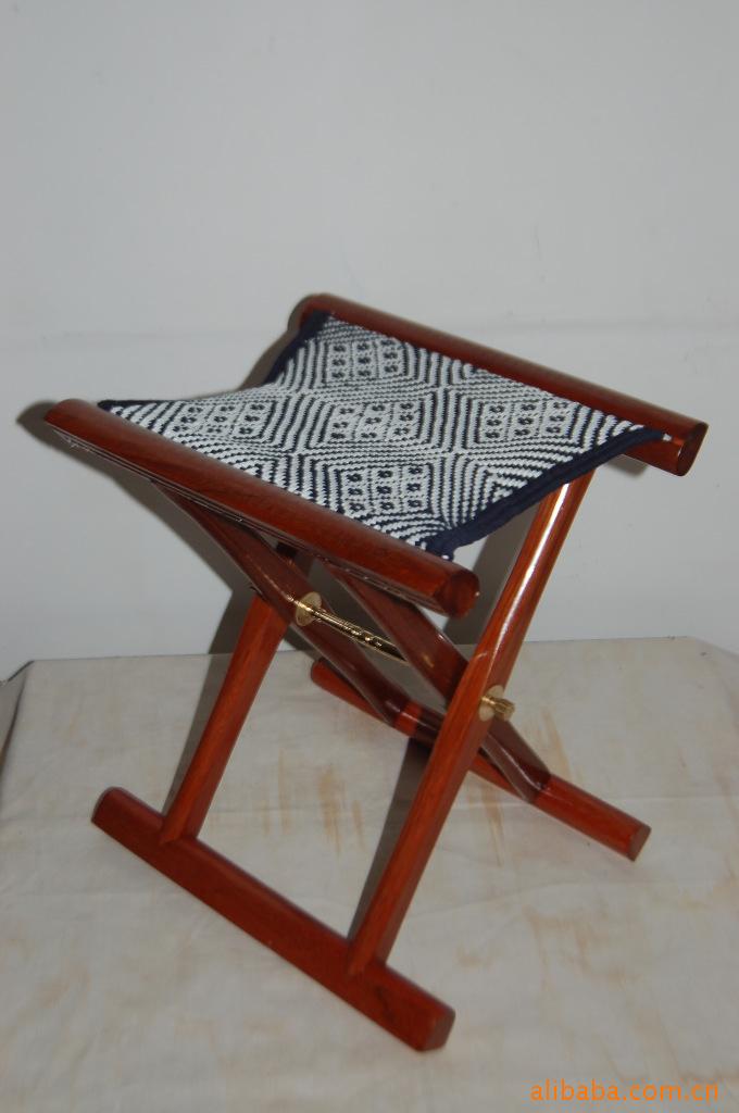 红木嵌银马扎【国际风筝联合会指定专用产品】