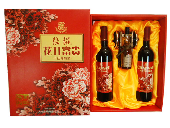 批发供应百年张裕花开富贵干红葡萄酒