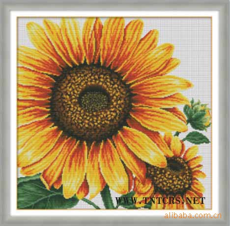 淘宝货源十字绣批发定做 玫瑰花tnt10234十字绣 200起批免费画格