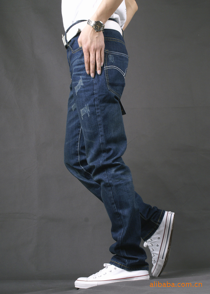 淘宝热卖款秋冬韩版外贸品牌李维斯503男式直筒牛仔裤6697
