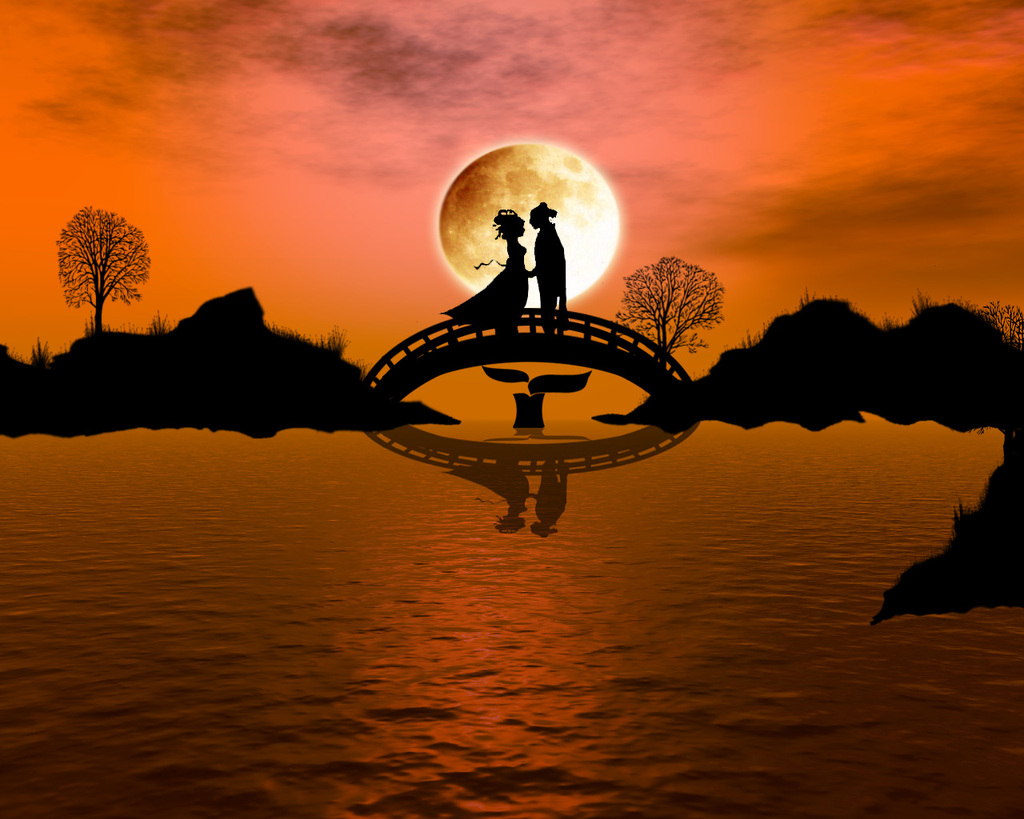 的情意真和美,                    情美好,                    喜鹊