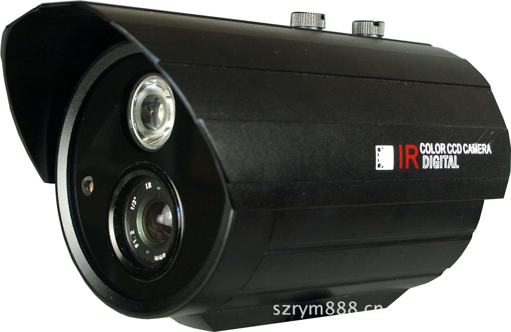 厂家供应高清1000线红外夜视单点阵监控摄像头监控摄像机