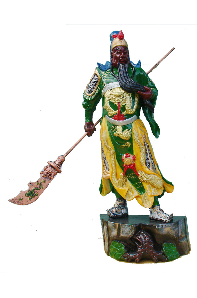 关云长 关羽 关公武财神 (站式)关公 树脂像 彩绘