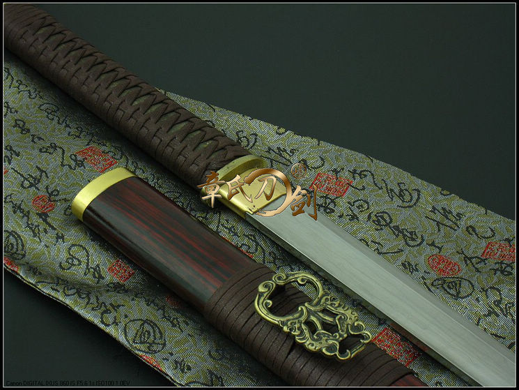 合金装简装环手刀 居合刀 日本刀 武士刀 日本武士刀 手工刀剑 360.