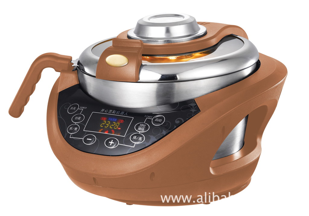 菜博士无烟养生炒菜机采用全包式电加热,不用煤气,杜绝了因煤气泄漏使