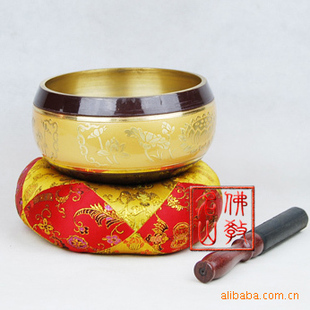 批發採購宗教法器,法物-【名山佛教用品】九品蓮花磬/佛教用品批發採