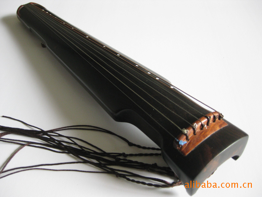 弹拨类乐器 连珠杉木伏羲古琴