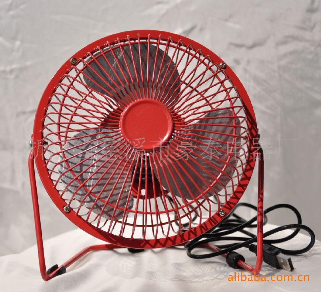 金属4-6寸迷你usb接口小风扇 360度旋转