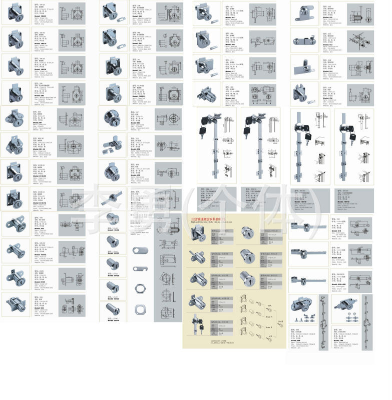 厂价直销优质办公家具抽屉锁，信箱锁，双门柜锁(XH-208-19）