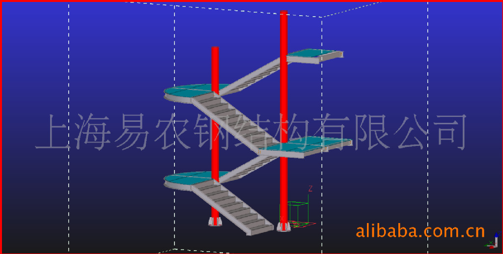 提供鋼結構樓梯詳圖設計 使用xsteel,autocad