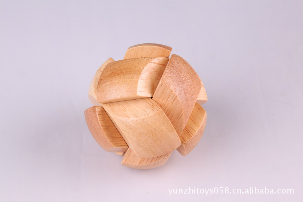 【供应玩具木制玩具孔明锁 鲁班锁 圆魔球 成人智力休闲玩具】浙江