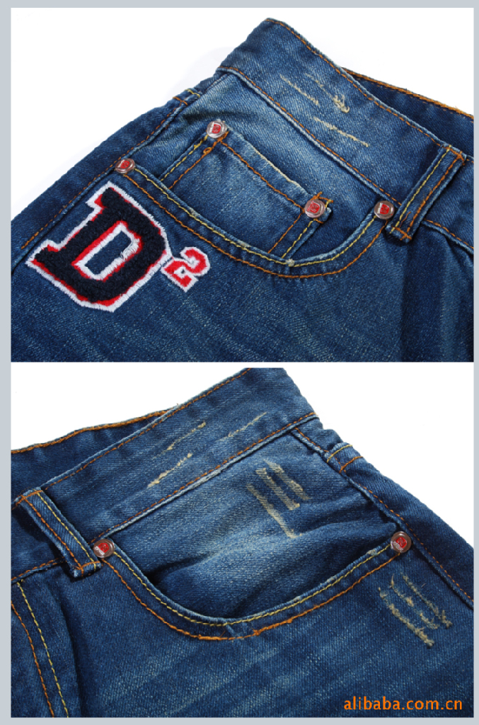 【d2】dsq韩版直筒男式牛仔裤修身款印花系列8819 65.00,60.00,58.