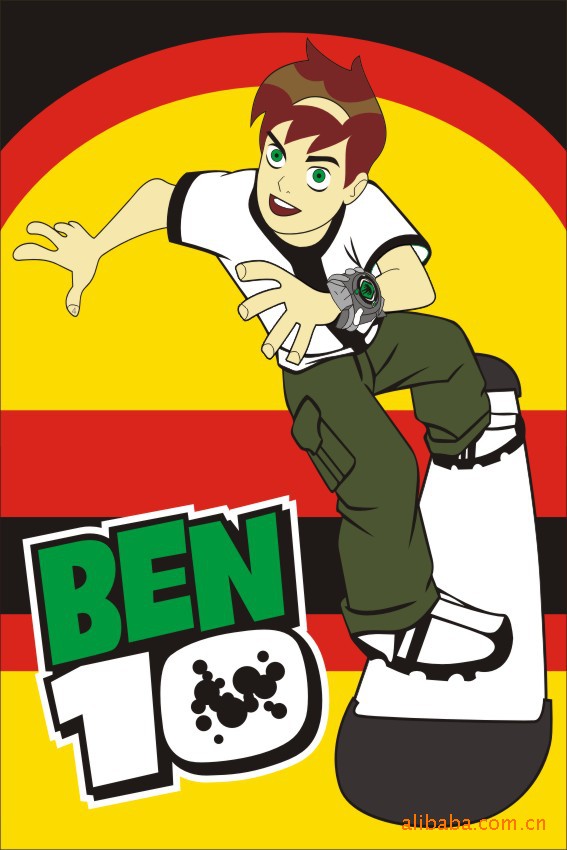 ben10少年骇客变身男孩数字油画diy油画批发