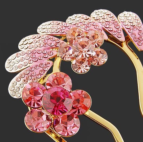 新光饰品-粉色满钻花发梳180_xgfc4391图片_6