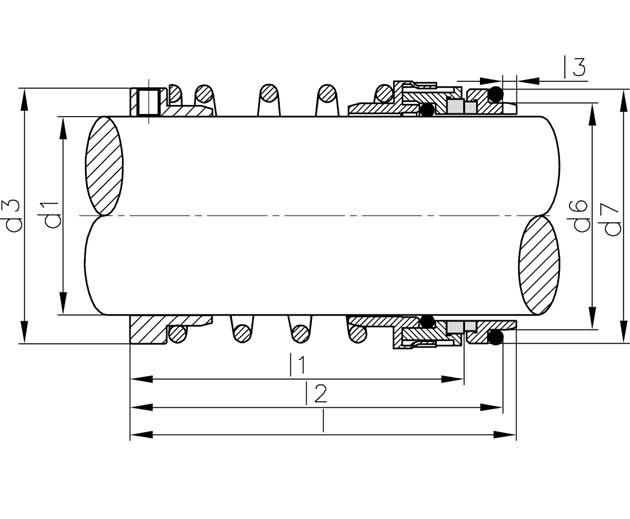 散裝單簧簧傳動機械密封(oth-7103)